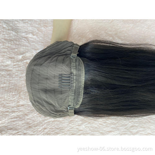 32 34 inches wholesale price softy 4*4 lace closure wig body wave raw virgin human hair brazilian wigs